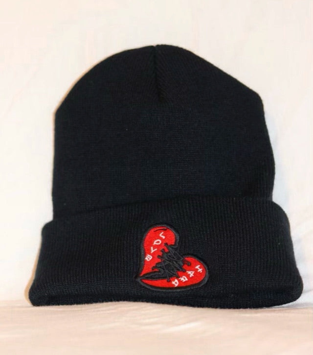 Black Lov3Hard Beanies